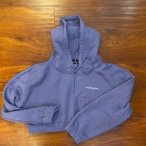New alphalete crop quarter zip
